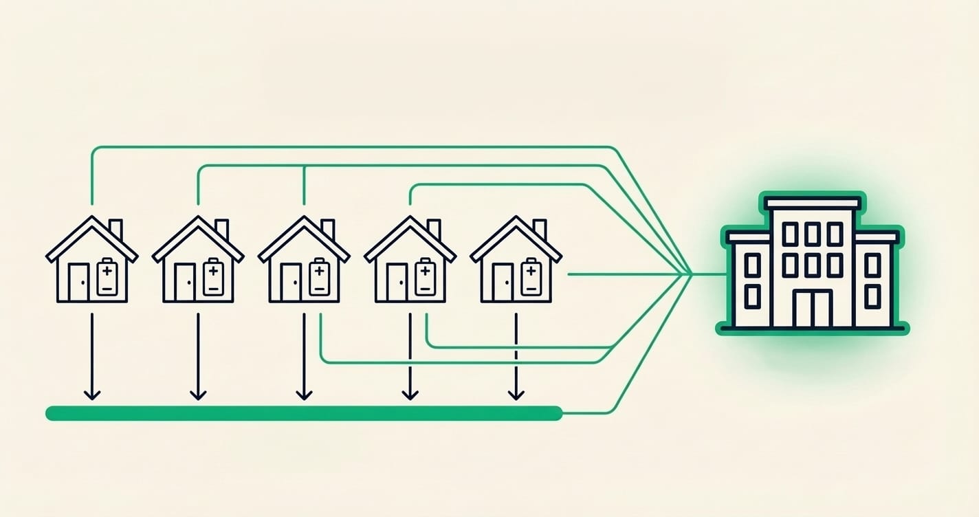 Zo werkt een Virtual Power Plant met je thuisbatterij