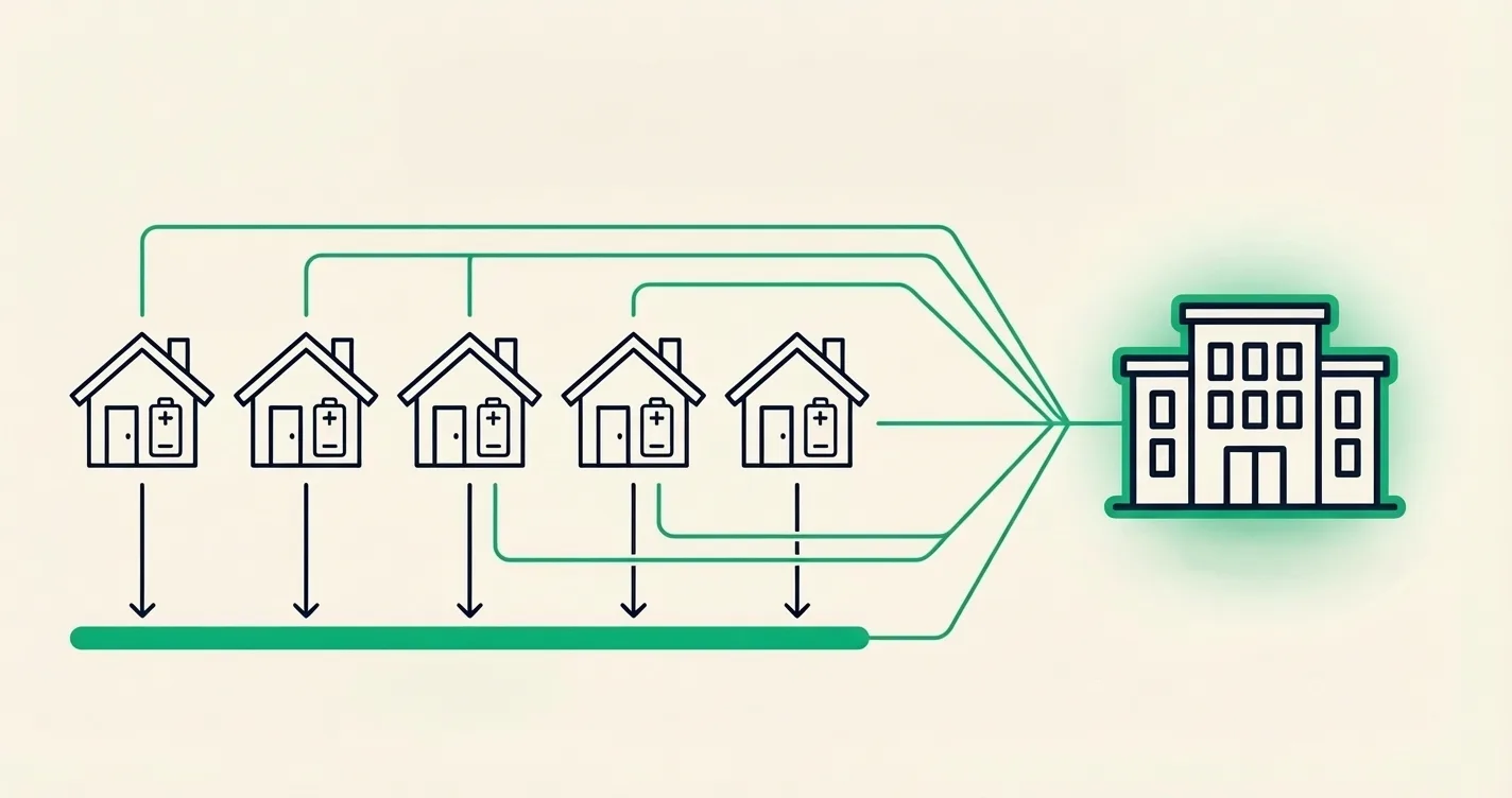 Zo werkt een Virtual Power Plant met je thuisbatterij