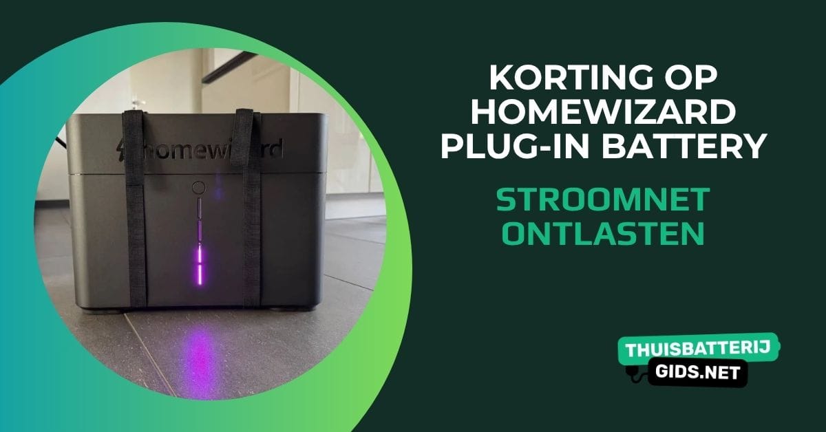 HomeWizard en Enexis: € 100 korting op de Plug-In Battery tegen netcongestie